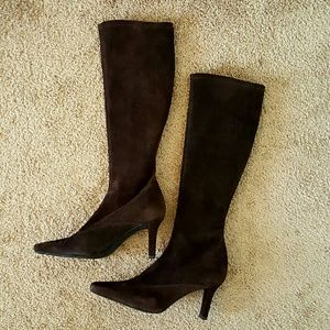 Russell and Bromley brown suede boots