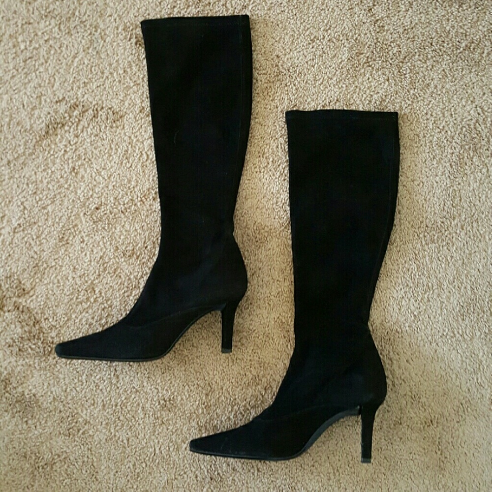 Russell & Bromley black suede boots