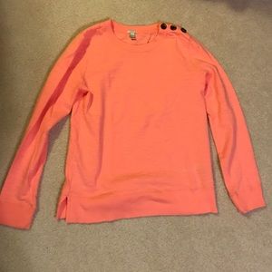 Coral jcrew sweatshirt