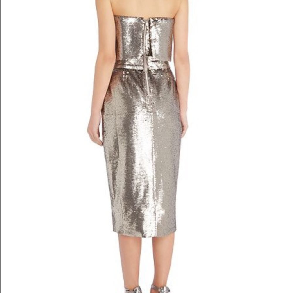 HPNWT Lavish Alice Sequin Bandeau Dress size 2 - Picture 2 of 5