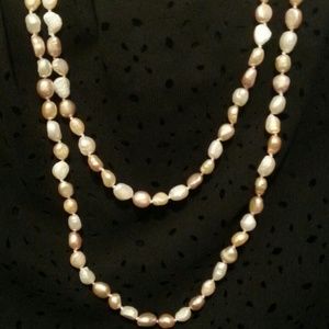 Beautiful multicolored freshwater pearls