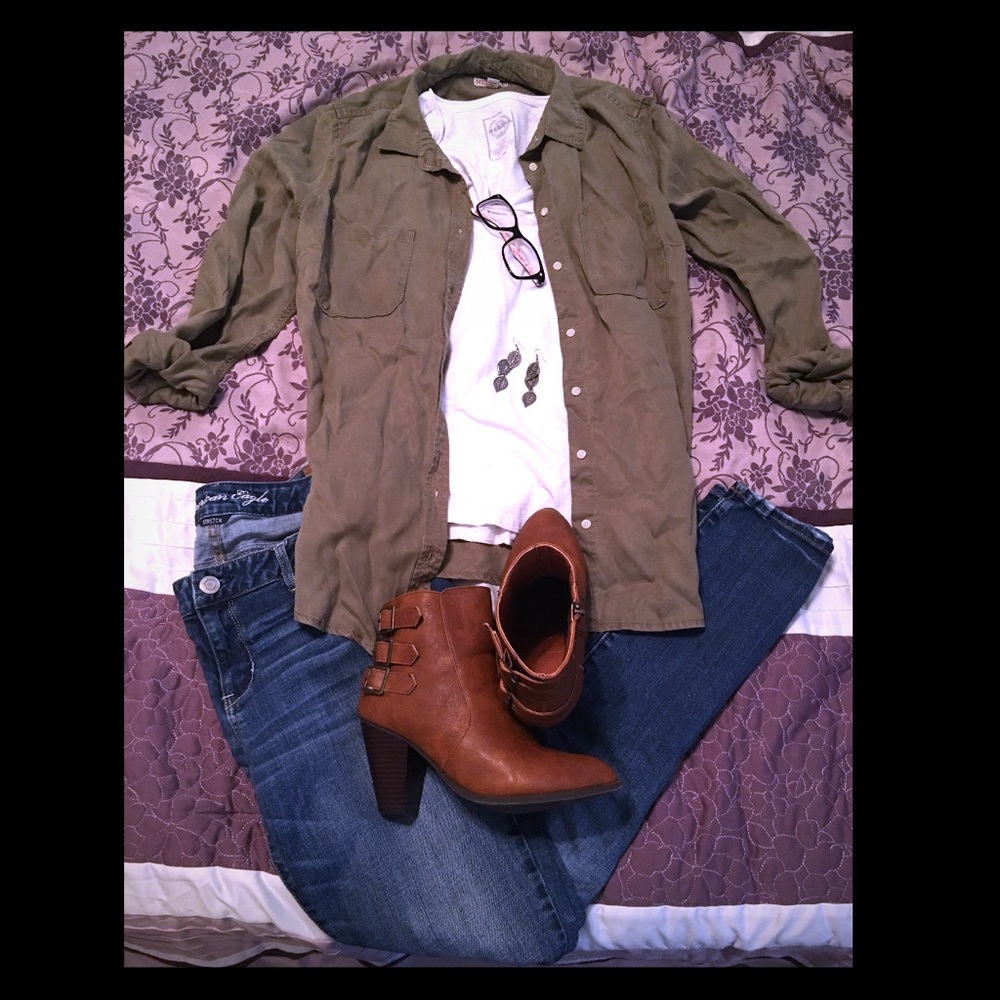 Army green Utility shirt
