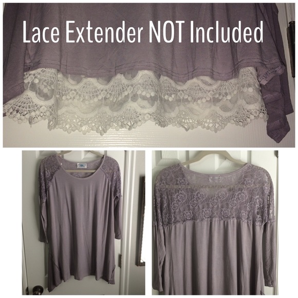 ❣️LAST ONE❣️Lavender & Lace Tunic - Picture 4 of 8