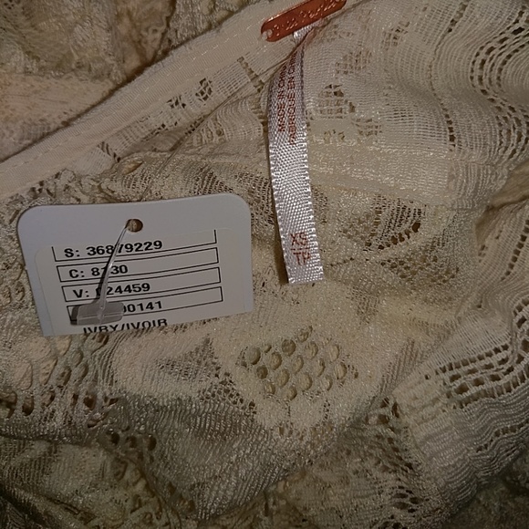 Free People Ivory Lace Mini Dress - Picture 4 of 4