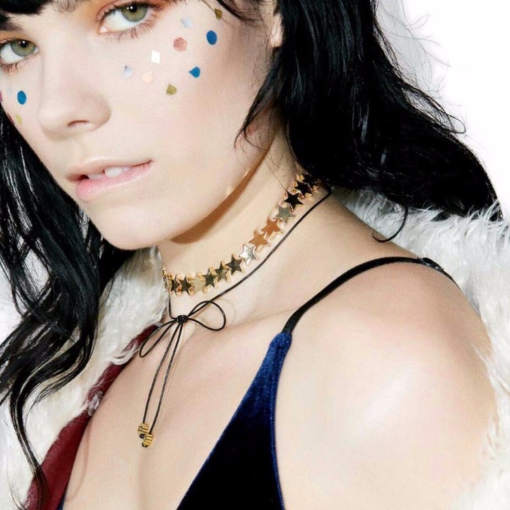 ✨HP✨ Chunky Star Chain Choker in Silver - Picture 4 of 5