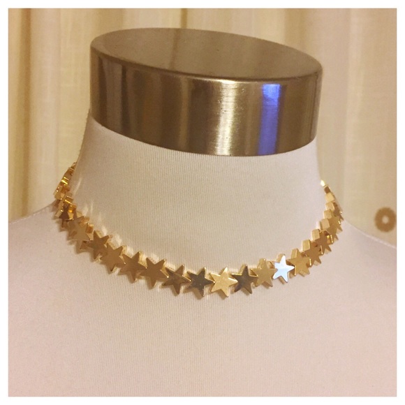 ✨HP✨ Chunky Star Chain Choker in Silver - Picture 3 of 5