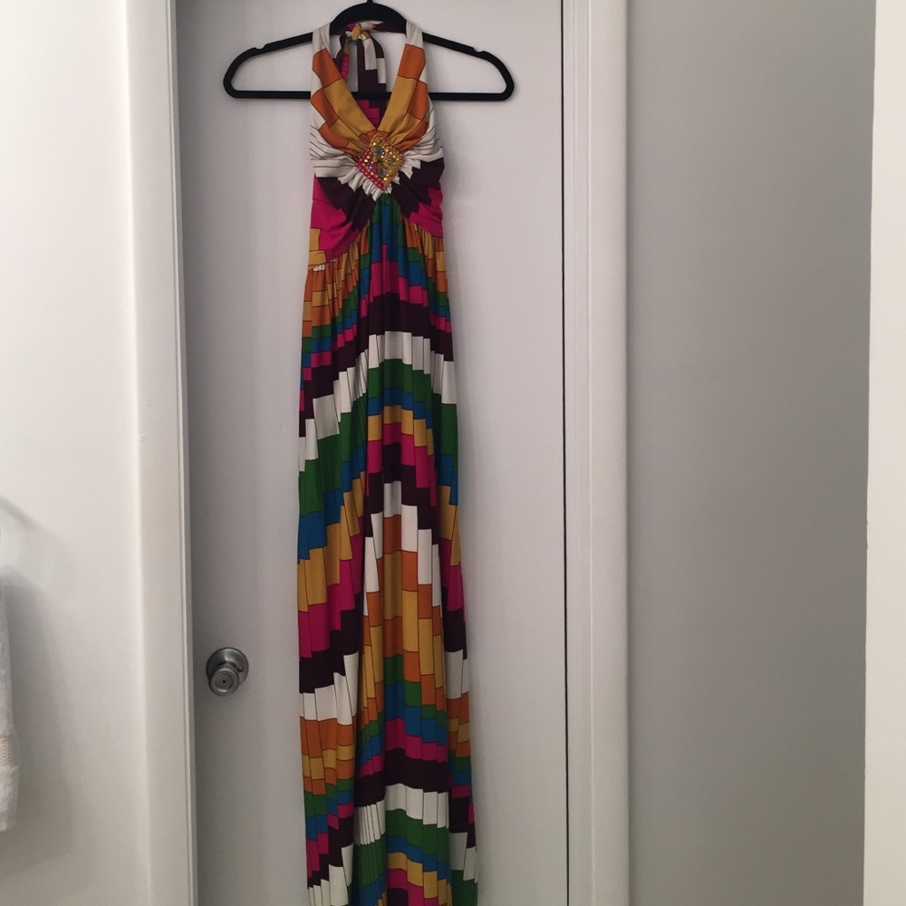 Boston Proper printed maxi dress