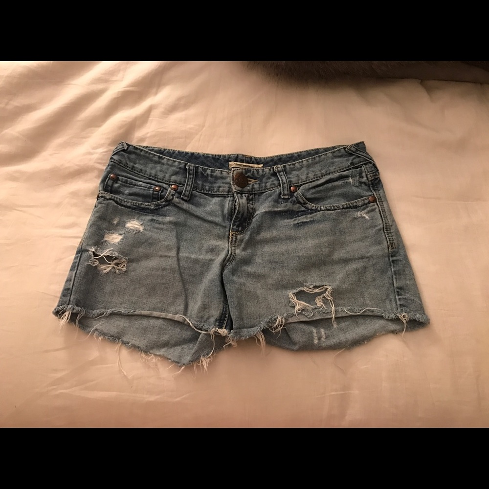 Free People denim shorts