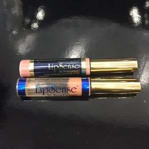 Bravo Lipsense with sand gloss top coat