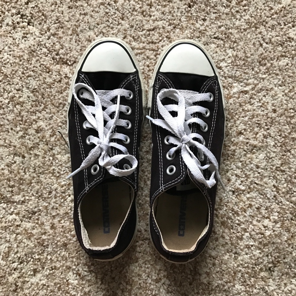 Converse Black Low Tops