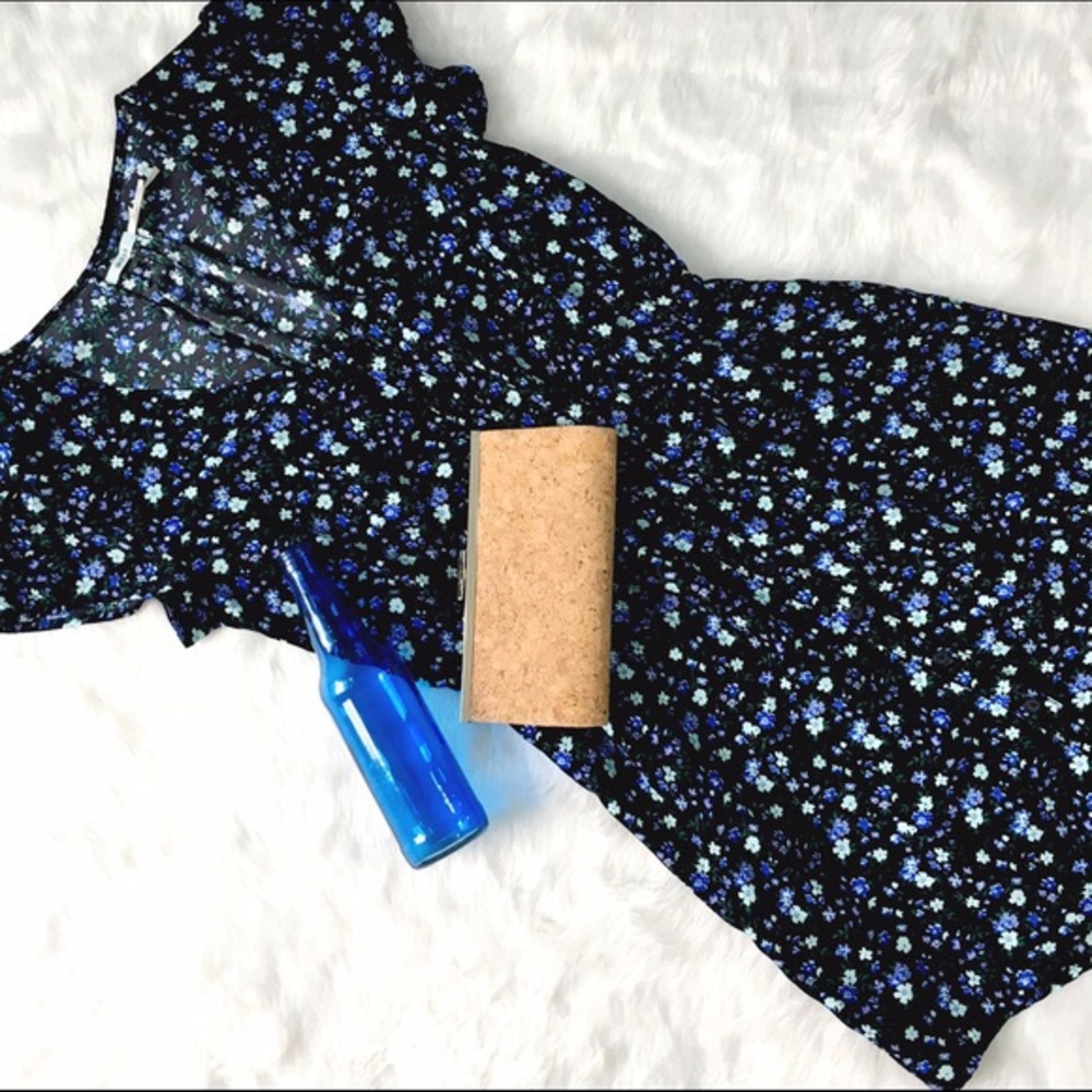 Kimchi Blue Floral Shirt dress