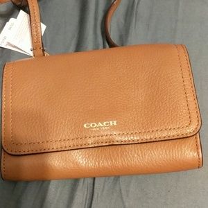 NWT Coach leather crossbody