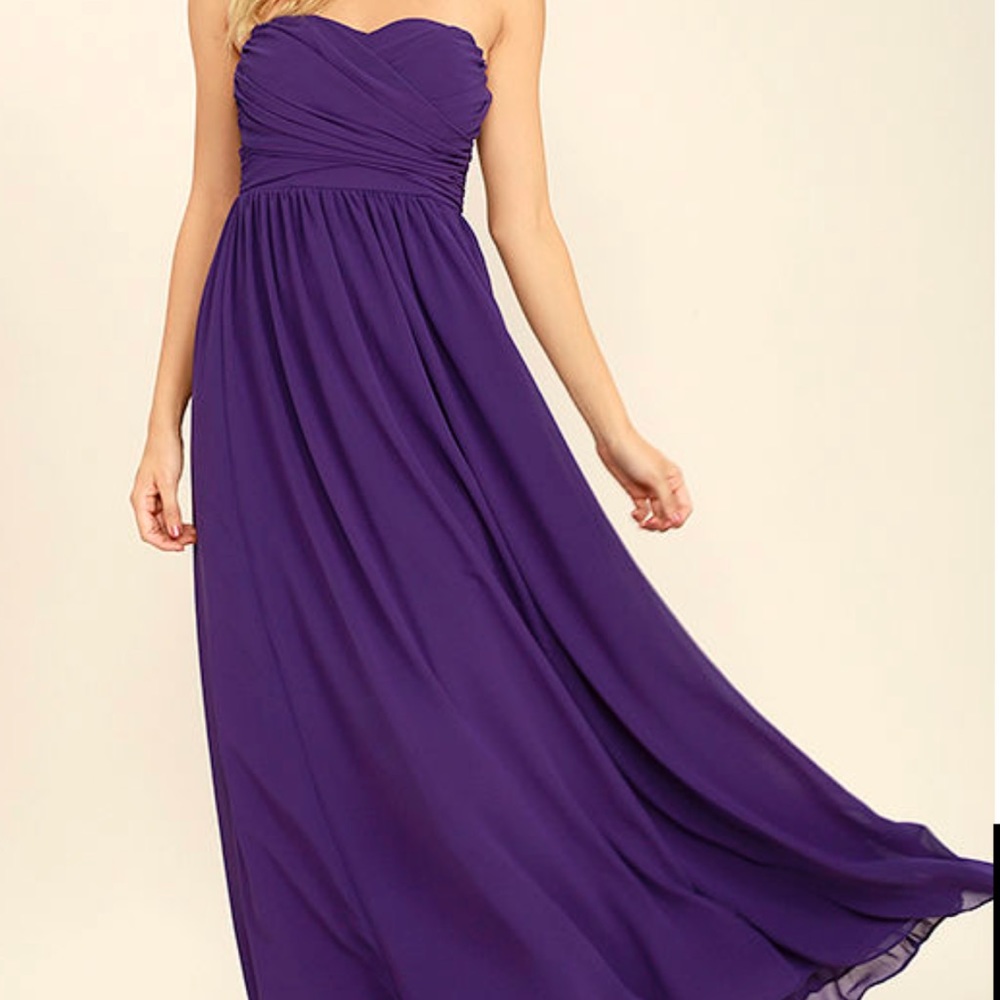 Lulus purple prom dress formal wear prom