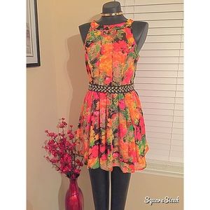 Floral flounce mini dress from Dillard's! 🌺