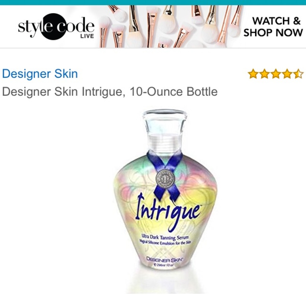 Intrigue tanning serum