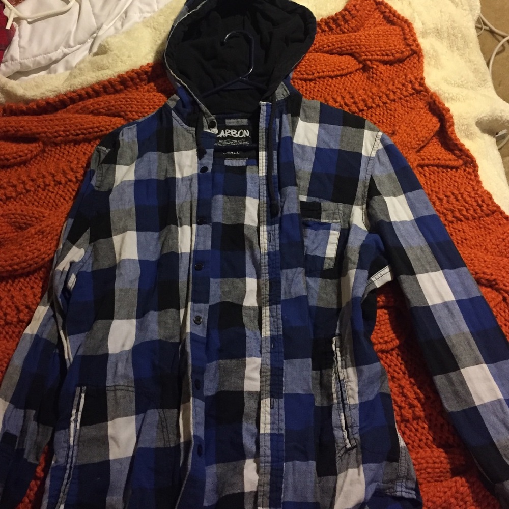 Blue plaid long sleeve