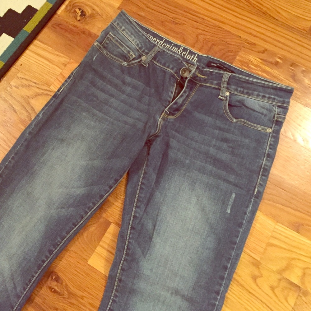 Paperdenim & Cloth low rise boot cut jeans.