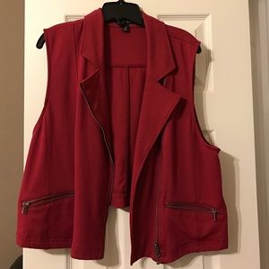 Red Moto Vest