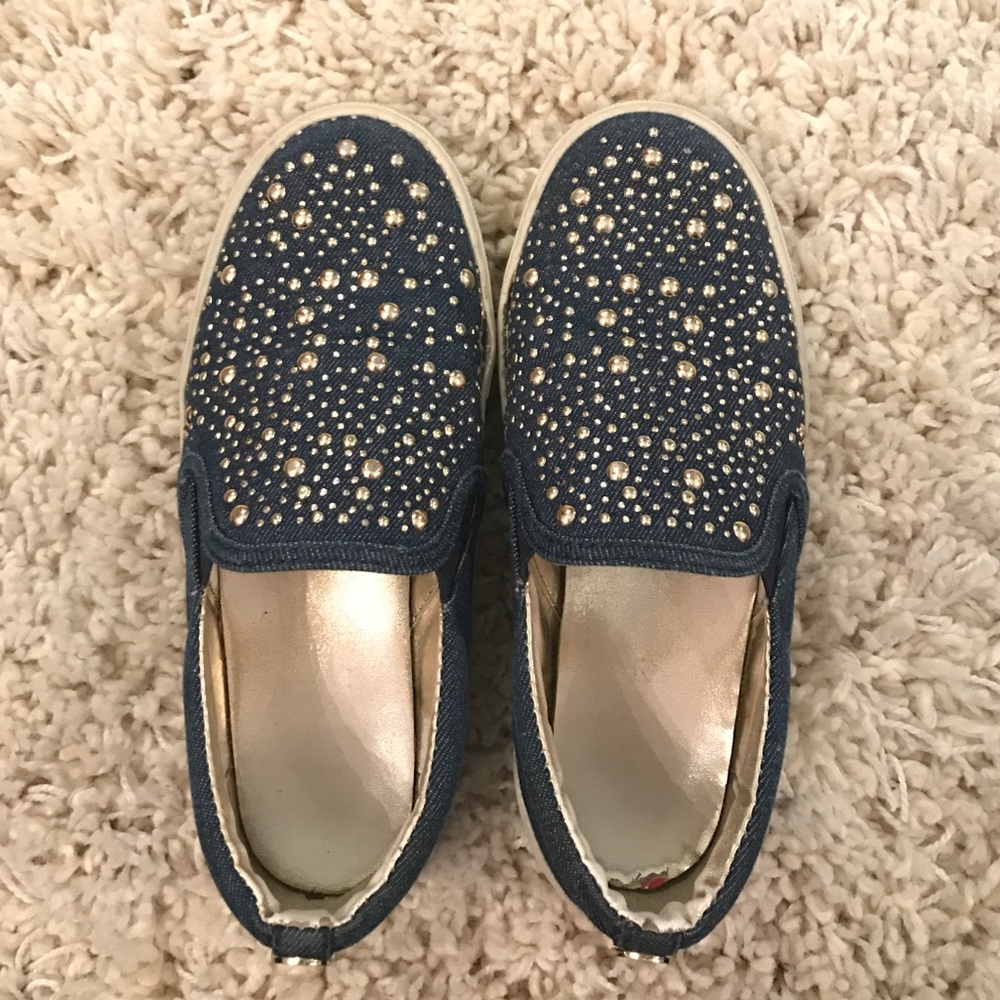 Michel Kors jean slip ons.