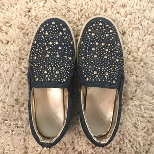 Michel Kors jean slip ons.
