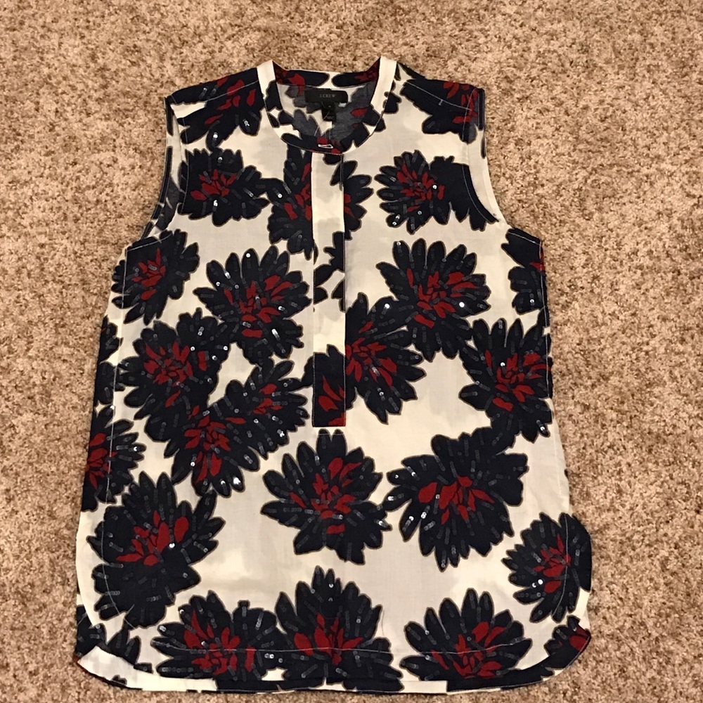 Sleeveless sequin top