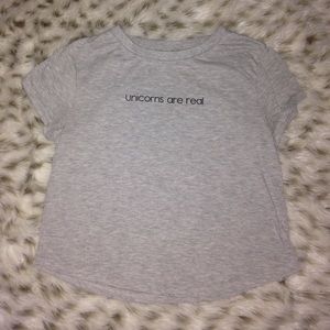 "Unicorns are real" XS H&M Crop top