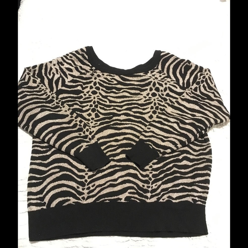 Torrid Zebra Stripped Sweater Sz 3