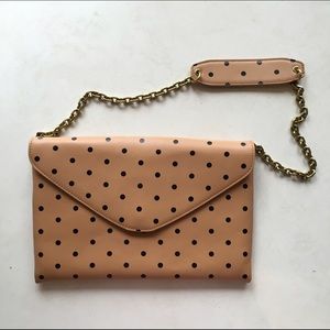 JCrew Polka Dot Clutch