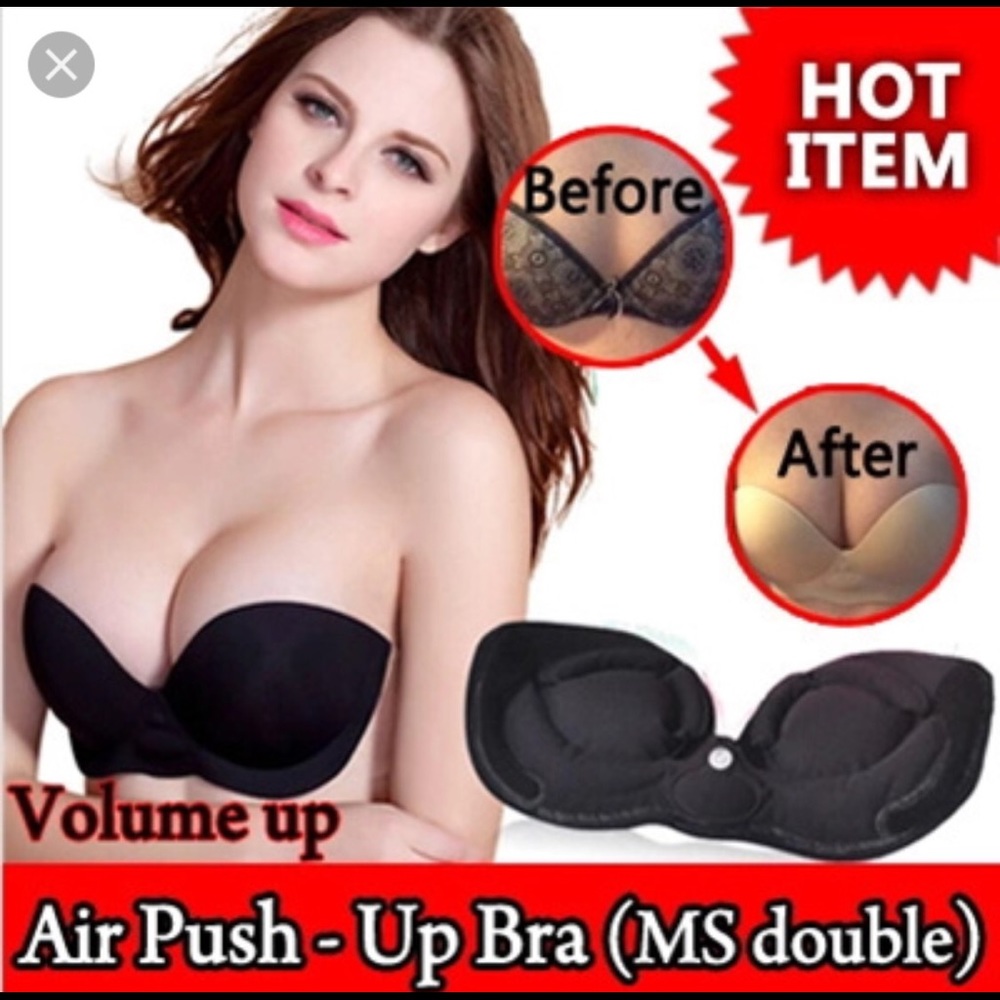 nu bra push up backless inflatable air pump Vstyle