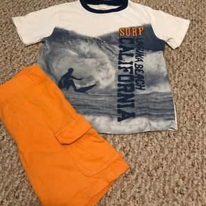 Boys shorts and shirt