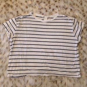 Black and white XS H&M Crop top