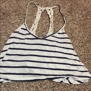 Striped crop top