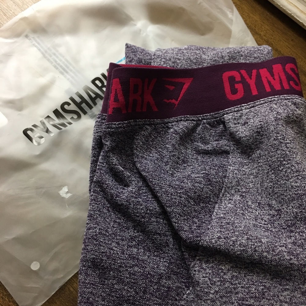 Gymshark Flex Leggings Blackberry Marl/Plum Medium