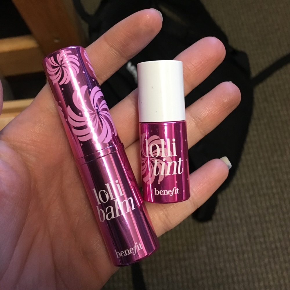 Benefit's Lollibalm and one lollitint