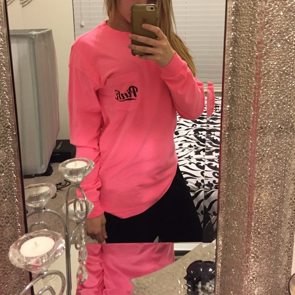 Long sleeve Pink tee - Picture 3 of 4