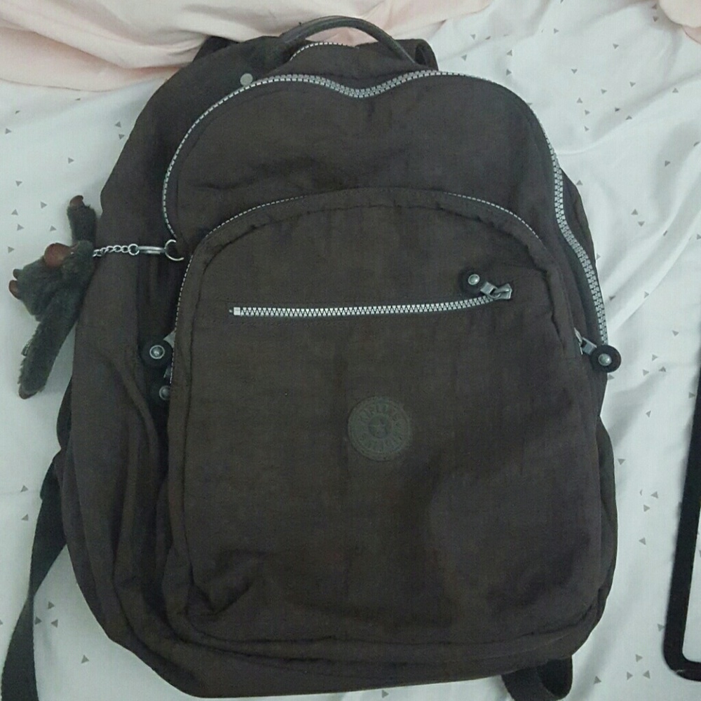 Dark brown Kipling backpack
