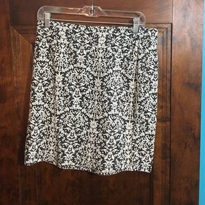 Black and white skirt