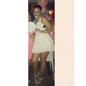 Ivory/creme short dress