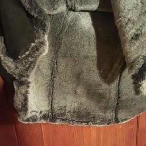 Hanna Andersson Jackets & Coats - Faux suede faux fur caplet Hanna Andersson Jackets & Coats - Faux suede faux fur caplet