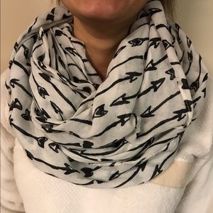 Black and White Infinity Scarf