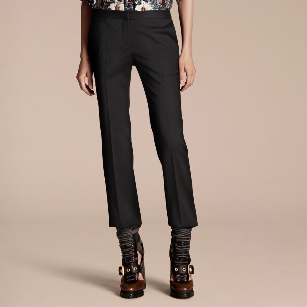 SOLD Burberry London Cropped Wool Dress Pants