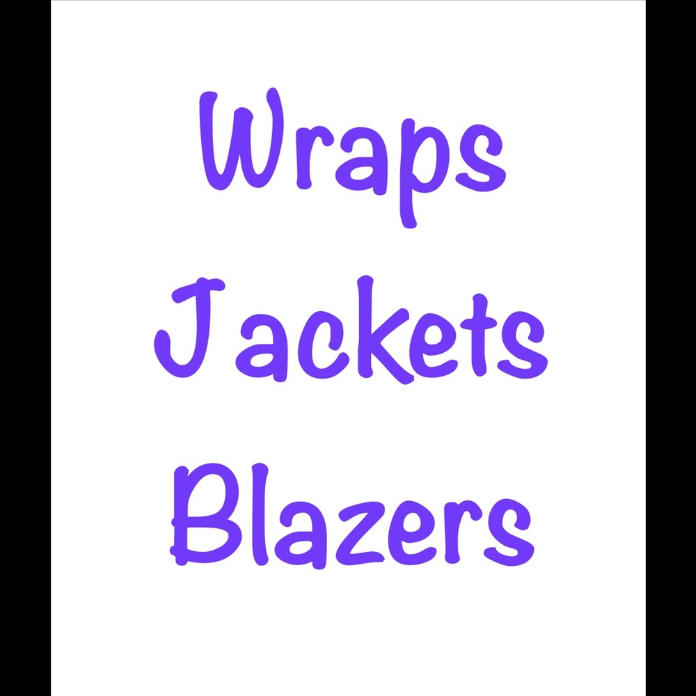 ☘️ ☘️ Wraps Jackets Blazers ☘️ ☘️