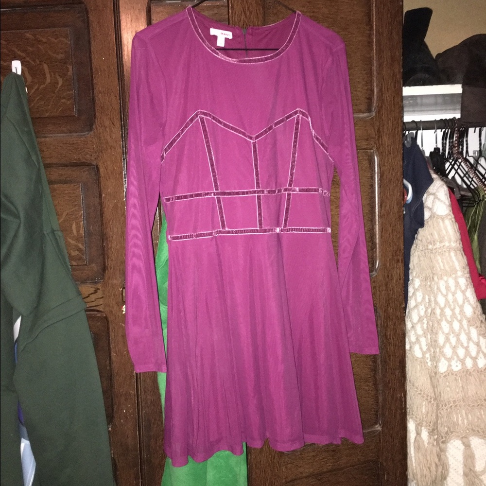 Deep purple long sleeve shirt