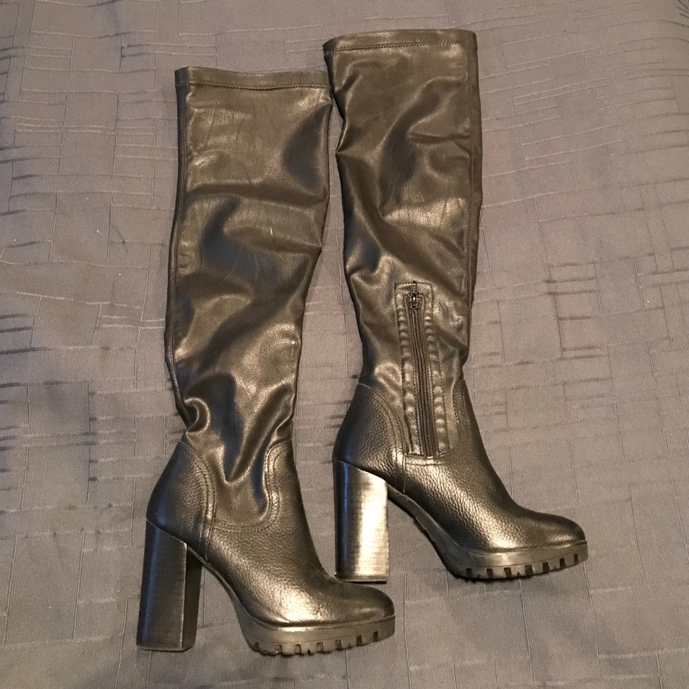 Steve Madden Leather Knee High Boots
