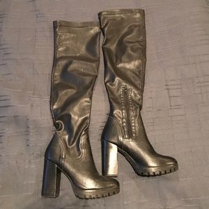 Steve Madden Leather Knee High Boots