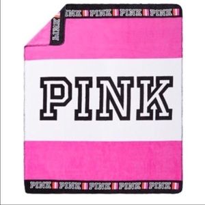 Victoria's Secret pink throw blanket