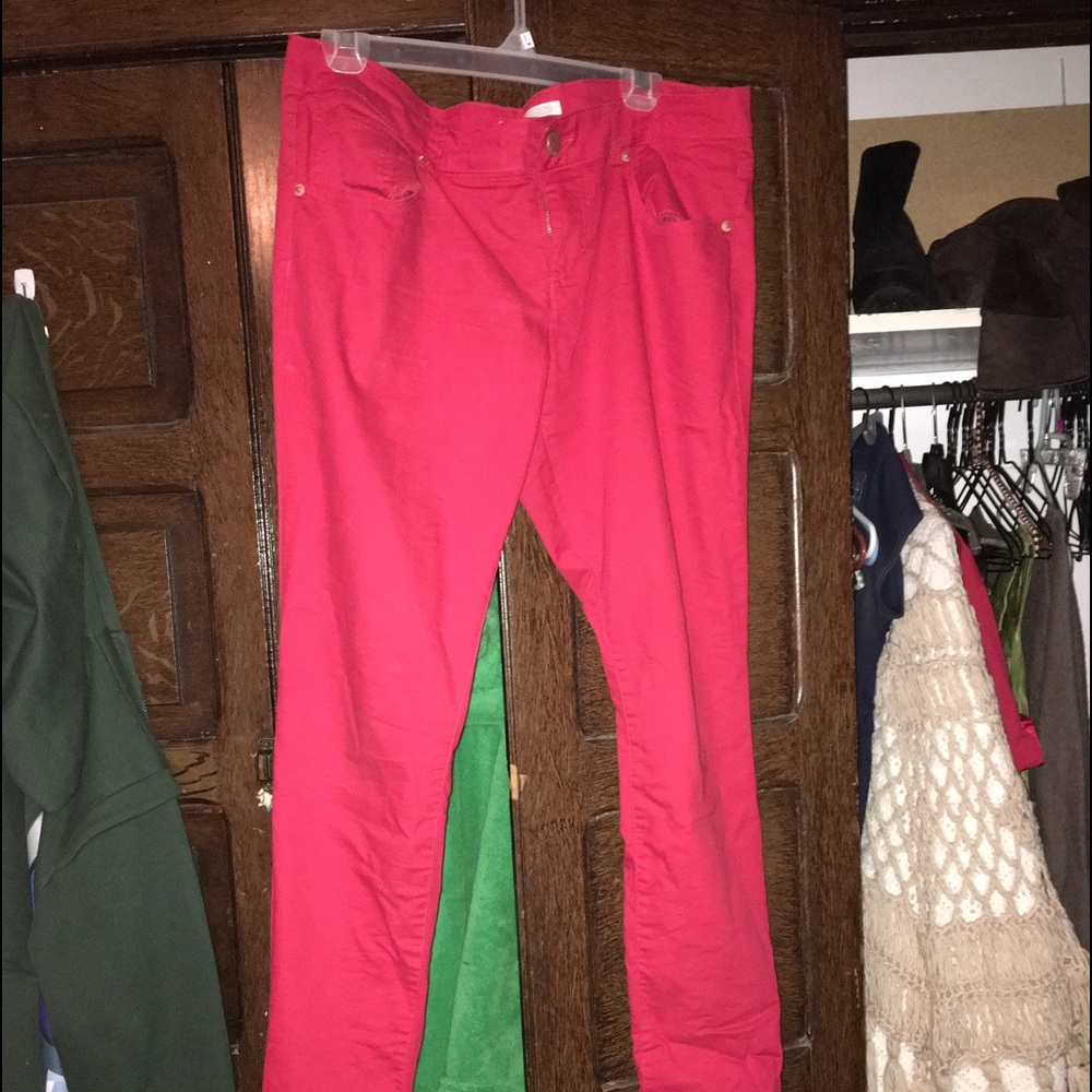 Red pants