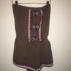 Brown colorful romper!!