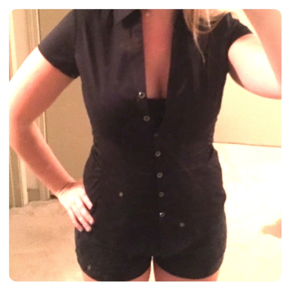 Black button-up shirt