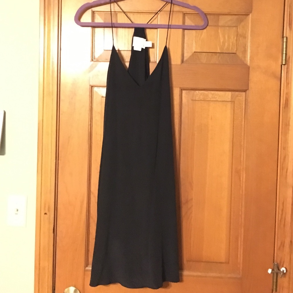 Cynthia Rowley black silk dress
